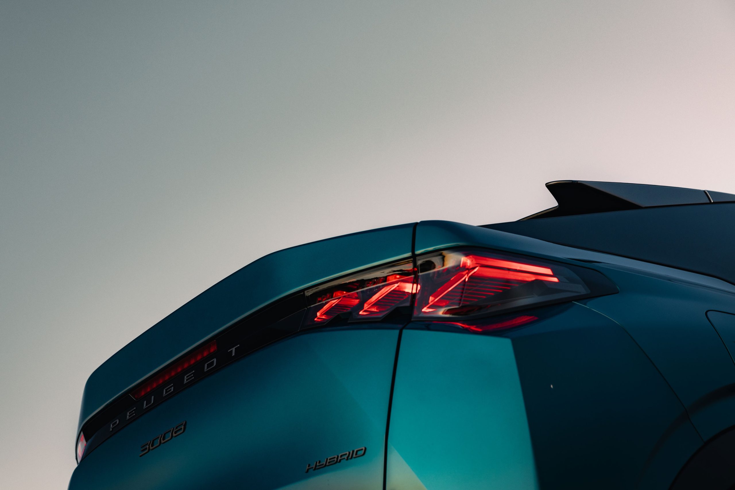 Peugeot 3008 Hybrid rear light detail